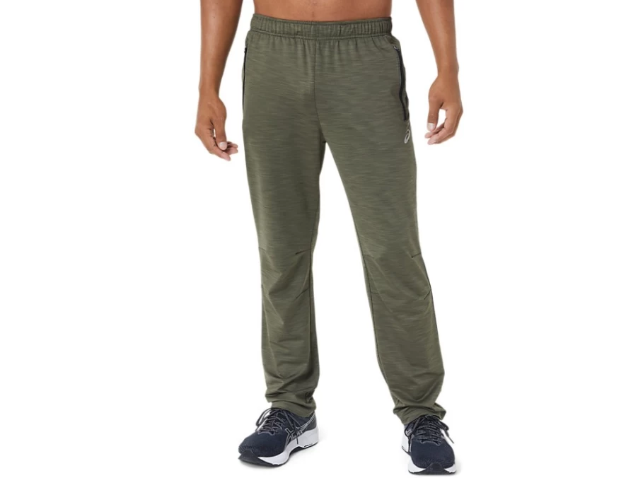 ASICS Men's FP Pant - Mantle Green Spacedye Running Trousers