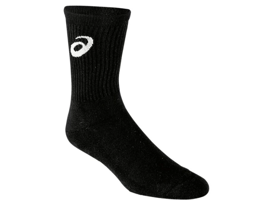 ASICS Unisex Black Team Crew Socks for Men & Women - Comfortable Athletic Socks