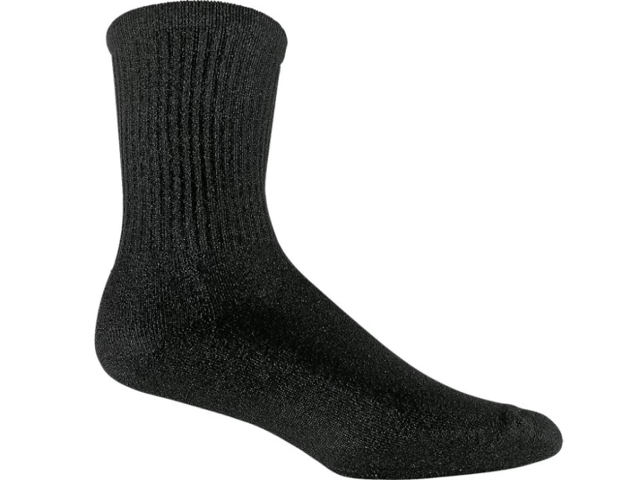 ASICS Unisex Black Team Crew Socks for Men & Women - Comfortable Athletic Socks