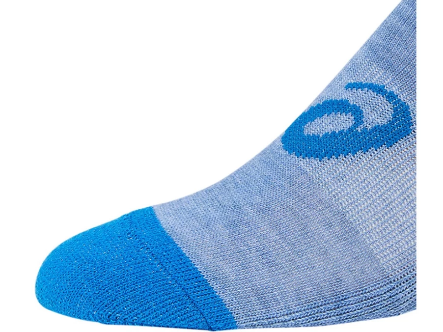ASICS Kids' Youth Invasion No Show Socks - Pink Salt/Digital Aqua/Sea Glass