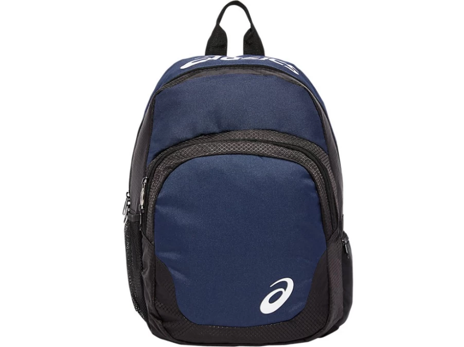 ASICS Unisex Navy/Black Team Backpack - Durable Sports Bag for Gym & Training